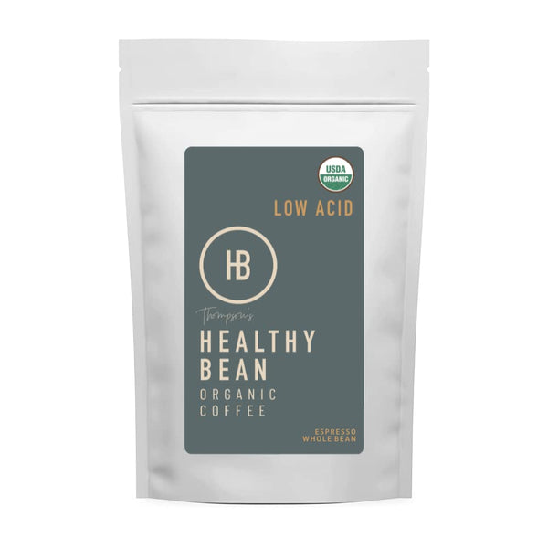 Healthy Bean Espresso Organic Coffee Beans Whole - Low Acid Coffee for