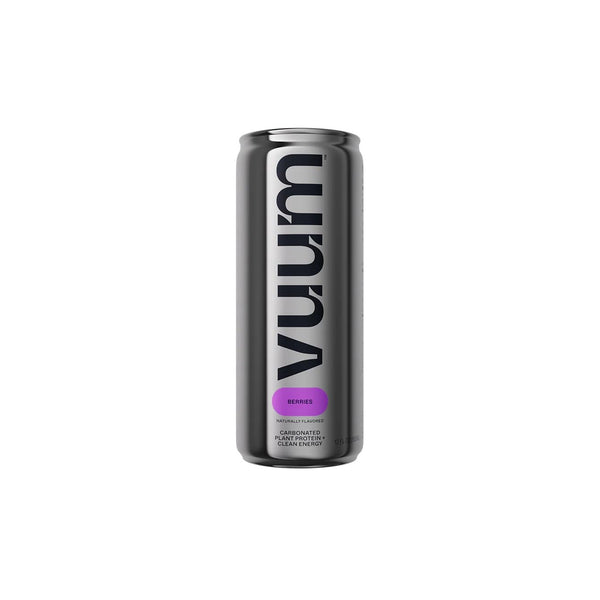 VUUM - 'Berries' Carbonated Plant Protein Energy Drink (12OZ)