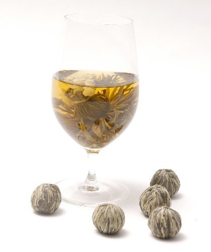 10 Blooming Flower Tea, 5 Jasmine & 5 Green