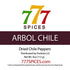 4oz Chile de Arbol Dried Whole Chilies Red Peppers, Chili Pods for Authentic Mexican Food