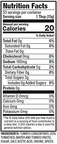 28oz (4 Pack), Gefen Fat Free Tomato Ketchup All Natural | No High Fructose Corn Syrup | No Vinegar | Kosher