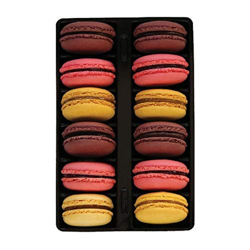 Basil Grocery 36 Almond Flour Parisian Macarons (Most Colorful Tastes) Hand Crafted Original Recipe pcs