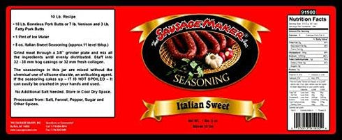 The Sausage Maker - Sweet Italian Sausage Seasoning, 1 lb. 8 oz