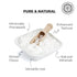 Pack 6 12 oz (340 of - Pride Of India - Natural Crystal Rock Sugar Whole - gm) Medium Dual Sifter Jar - Authentic