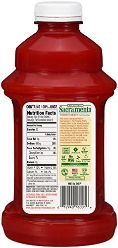 Voodoux Sales 46oz (Pack 2) Packaged Package Sacramento Tomato Juice Plastic Bottle of in a Branded !