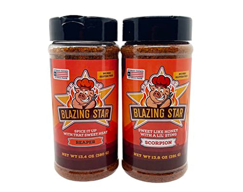 Blazing Star Blazing Bundle Spicy BBQ Rub Set with Reaper Rub and