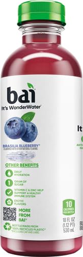 18 Bai Antioxidant Infusions, Brasilia Blueberry, Fluid Ounce