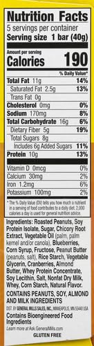 5 7.1 OZ (Pack 2) Nature Valley Protein Granola Bars, Blueberry Nut, Chewy Snack Bars, Bars