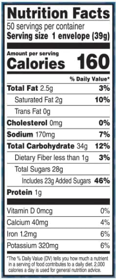 Packets, 50 Milk Chocolate Hot Cocoa Mix ct.