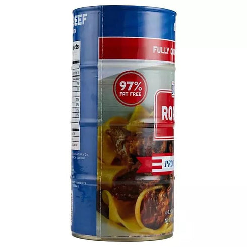 Generic 12 oz., 4 Pack, 3lbs 97% Roast Beef in Beef Broth in a Can, Total, Fat Free