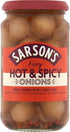 Sarson's 460g (1 Pack) Sarsons Hot and Spicy Silverskin Onions