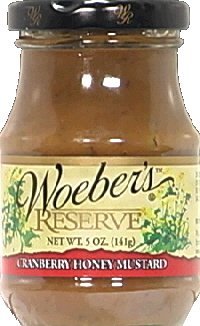 Woeber's Reserve Cranberry Honey Mustard 5oz (Pack of 3)