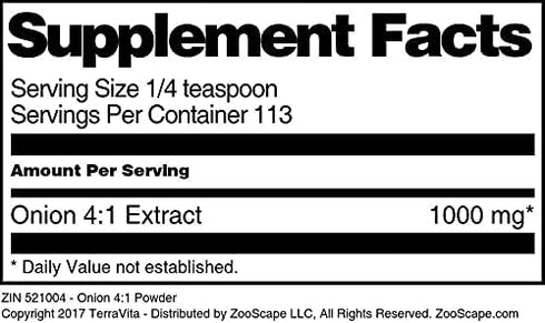 Terravita 4:1 (4 oz, 521004) Onion Powder ZIN: