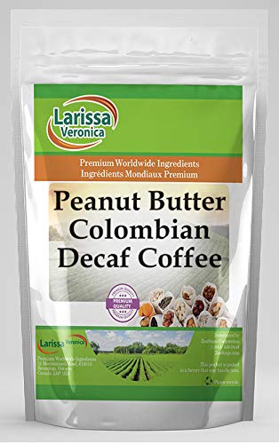 Larissa Veronica Peanut Butter Colombian Decaf Coffee (Gourmet, Naturally Flavored, Whole Coffee Beans) (8