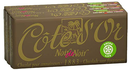 Cote D'Or 1883 (150g) 5.3oz (Pack 3) Noir De Noir Dark Chocolate Bar