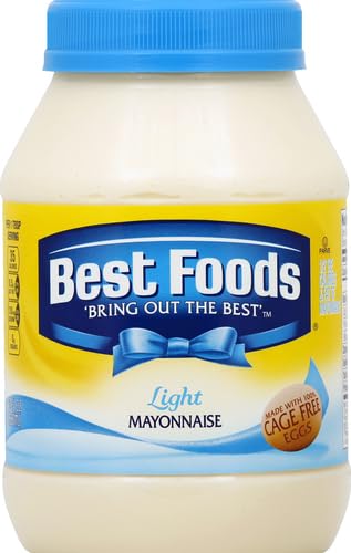 100% 30 oz (Pack 2) Best Foods Mayonnaise Light Mayo For A Creamy Sandwich Spread or Condiment Made With Cage-Free Eggs
