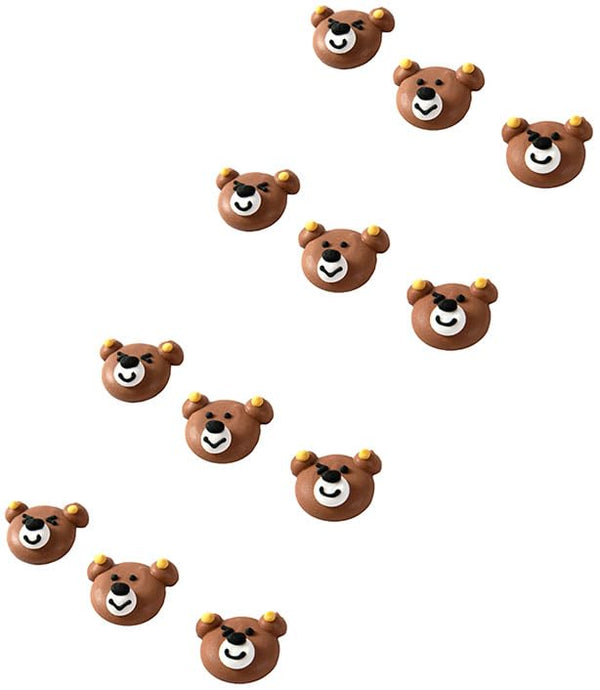 O'Creme Brown Bear Royal Icing Sugar Topper - for Cake Decorating -