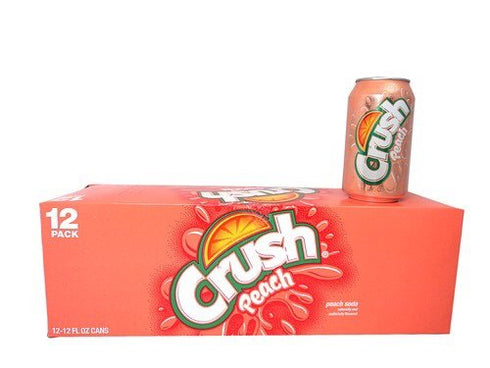 Pepsi Crush Peach Soda 12oz Cans (Pack of 12)