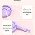 500ml Portable Salad Fruit Cup with Fork Leakproof To-Go Breakfast Yogurt Cup Double-Layer Strainer Design for Picnic