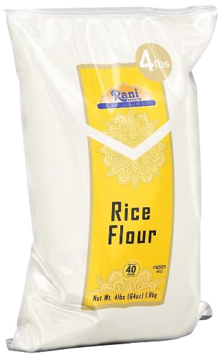 64oz (4lbs) 1.81kg Rani Rice (White) Flour Bulk ~ All Natural | Gluten Friendly | Vegan | NON-GMO | Kosher | Indian