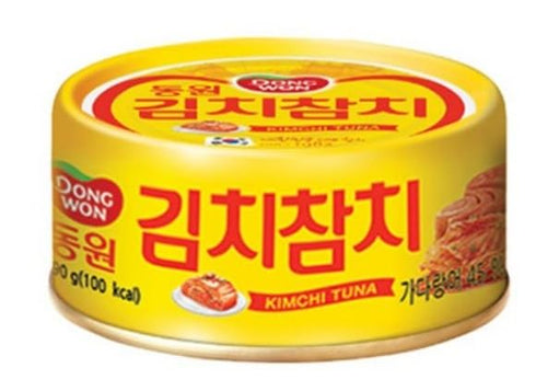 Generic 90g (3.17oz) 4-Pack, Kimchi Tuna Korean Spicy Canned Tuna with Fermented Kimchi, Ready-to-Eat High Protein
