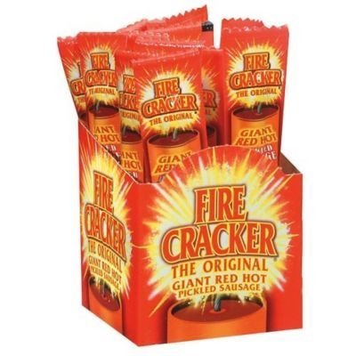 Firecracker Fire Cracker The Original Giant Red Hot Pickled Sausage, 1.7 oz, 15ct