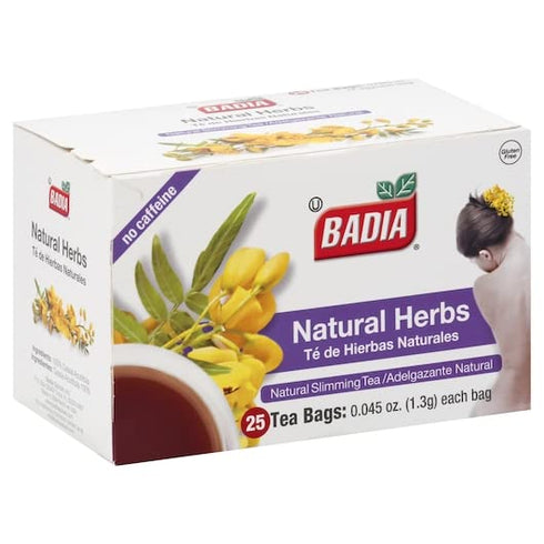 Badia Tea Bag,Natural Herbs,25 ct-Pack of 2,25.0 Count