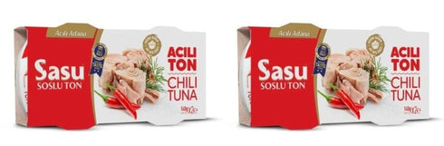 Generic Sasu Chili Tuna, Canned Fish with Chili Pepper, 4.94 Oz per Can,