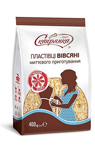 400 14.12 OZ (1 Pack) Skvira Oat Flakes Instant GMO Free No Added Sugar Halal Certificate gr /