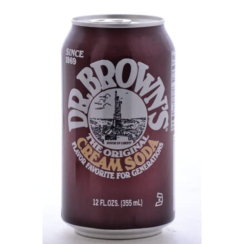 Dr. Brown's Cream Soda - 12 oz (12 Cans)