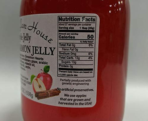 Grandma's Homestyle Apple Cinnamon Jelly - One Pint of Deliciousness