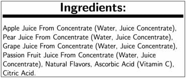 100 4. 23 40 Juicy Juice - Percent Fruit Punch, Fluid Ounce -- per case.