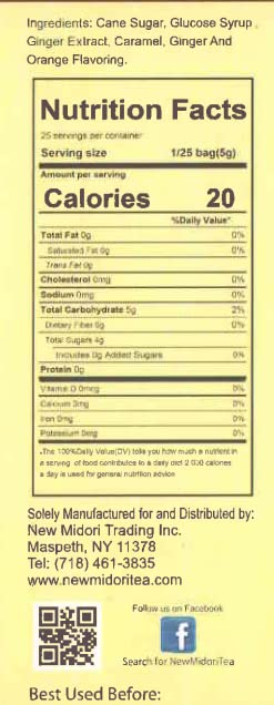 Amber Ginger Rock Candy - 2-Pack