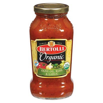 Bertolli Organic Sauce - Olive Oil, Basil, & Garlic - 24 Oz.