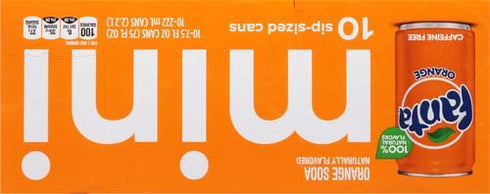 7.5 oz, 20 Pack Fanta Orange Soda Fruit Flavored Soft Drink, fl