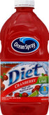 64 Oz (Pack 5) Ocean Spray Diet Cranberry with Lime Juice Drink, Fl Bottle