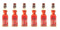 Shirakiku Ramune Marble Soft Drink Strawberry Flavor (6 Pack)