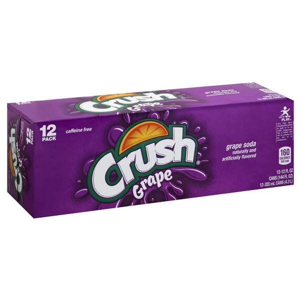 Crush Soda , Grape, 12 Ounce