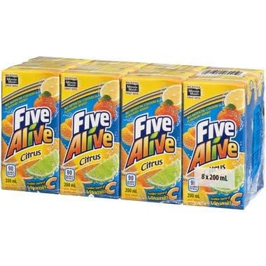 Five Alive (8-Pack) 6.7Oz Citrus Juice Box {Imported from Canada}
