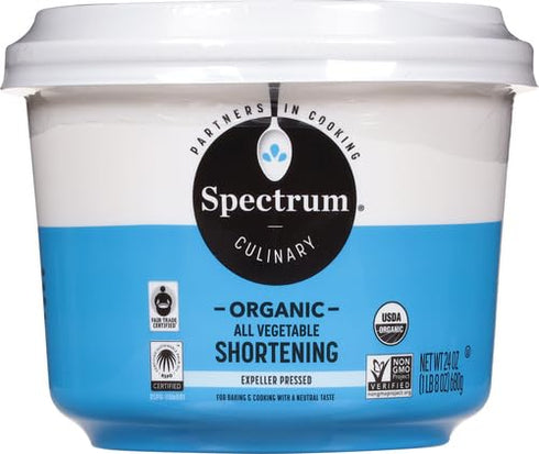 Spectrum Naturals, Shortening Vegetable Organic Gluten-Free, 24 Ounce