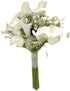 HXSCOO White Calla Lilies with Tulip Bridesmaid Bouquet Flowers Bouquet