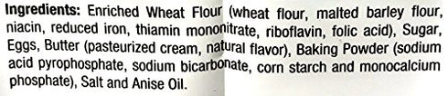 Fogliani Anise Pizzelle Waffle Cookies, Pack of 1