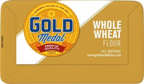 Gold Medal Premium Quality Whole Wheat Flour for Baking, 5 lb
