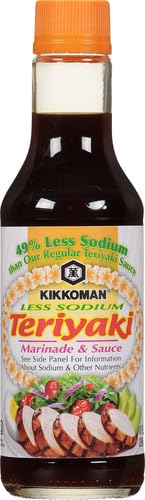 Kikkoman Less Sodium Teriyaki Sauce, 10 Ounce