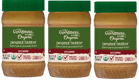 Generic Organic Creamy Peanut Butter & Salt (Pack Of 3 Jars)16 oz