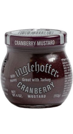 Inglehoffer Cranberry Mustard, 4 Ounce Jar