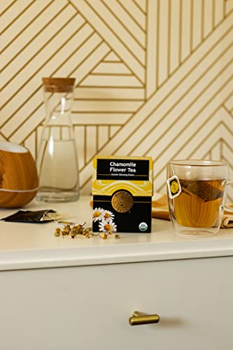 Buddha Teas - Organic Chamomile Flower Tea - Herbal Tea, Caffeine Free, 18 Tea Bags (Pack of 1)