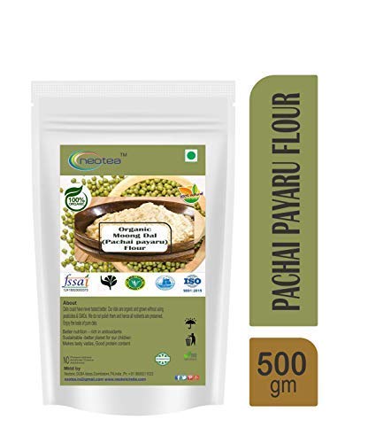 500 Neotea Organic Pachaipaiyeer Maavu (Moong dal) Flour, gm
