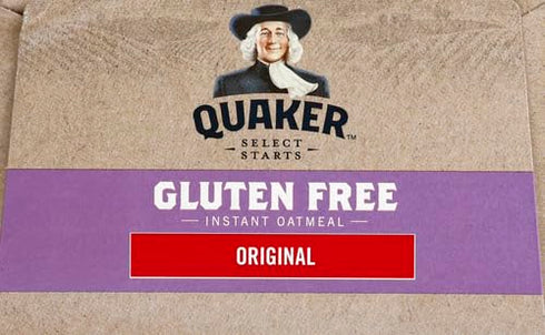 10 Packets Quaker Instant Oatmeal, Gluten Free Original, Breakfast Cereal