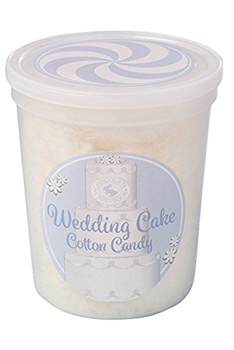Wedding Cake Gourmet Flavored Cotton Candy – Unique Idea for Holidays, Birthdays, Party Favors